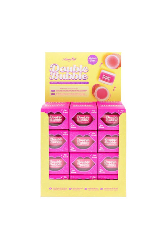 Duo de gommage et de masque pour les lèvres à double bulle Amor Us CO-2BLD